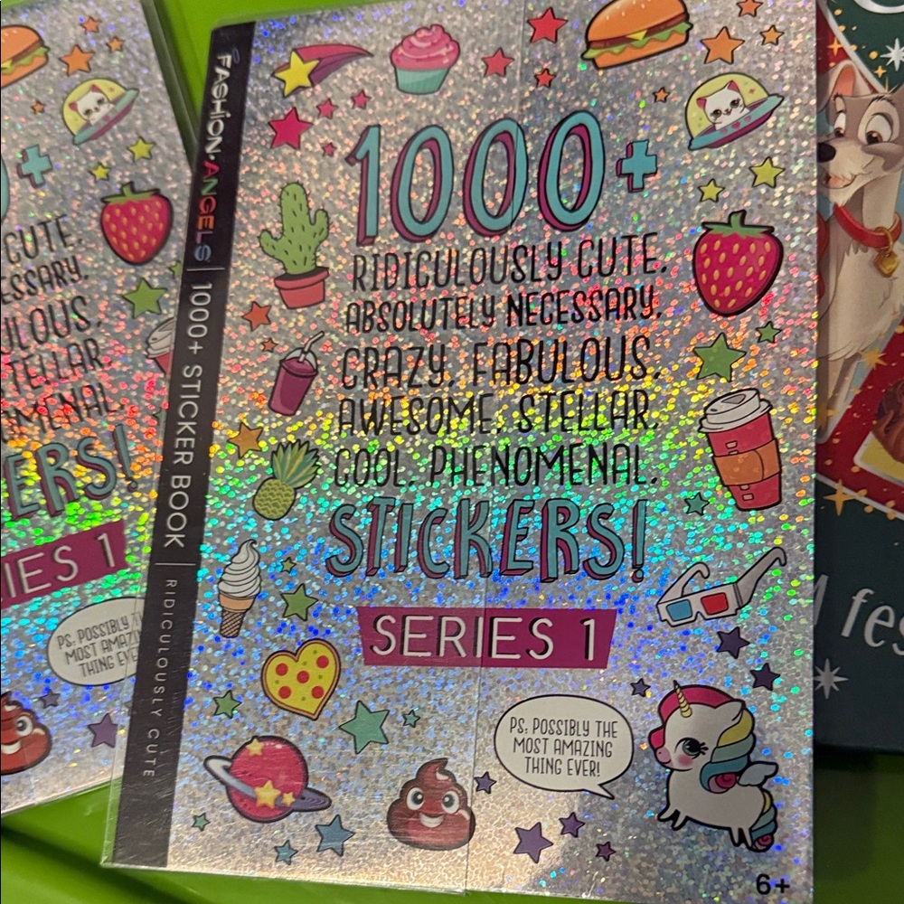 Holographic Sticker Book with Cute Designs